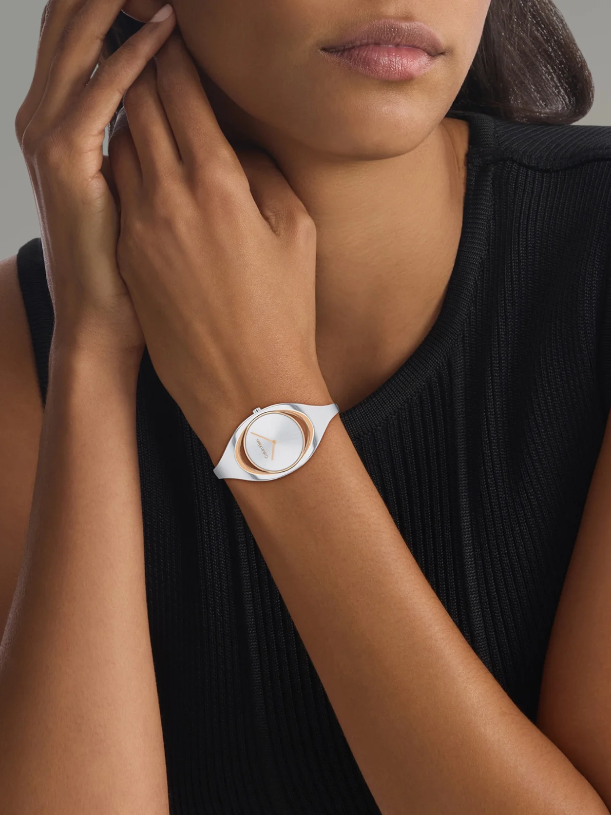 Silver Elation Ionic Thin Dial Watch