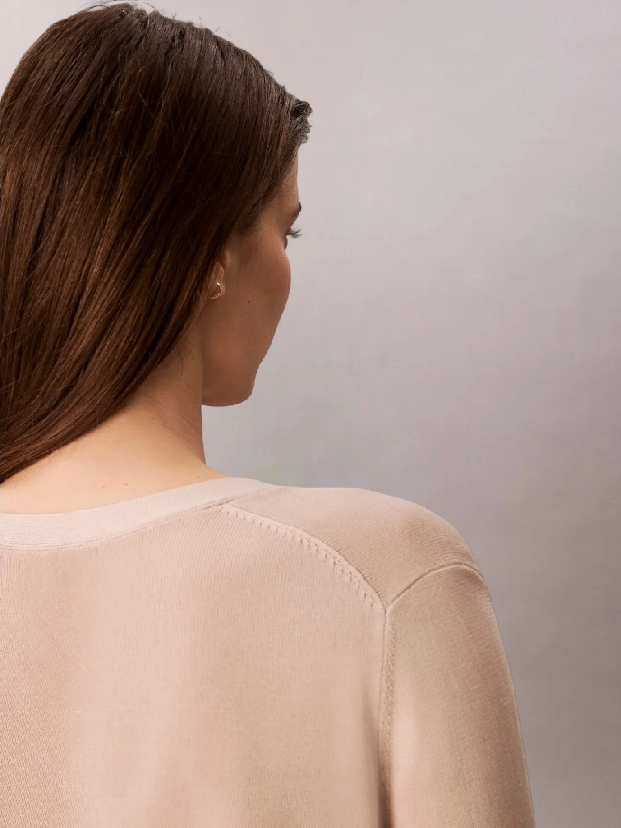 Charming Khaki Fine Gauge Viscose Cardigan