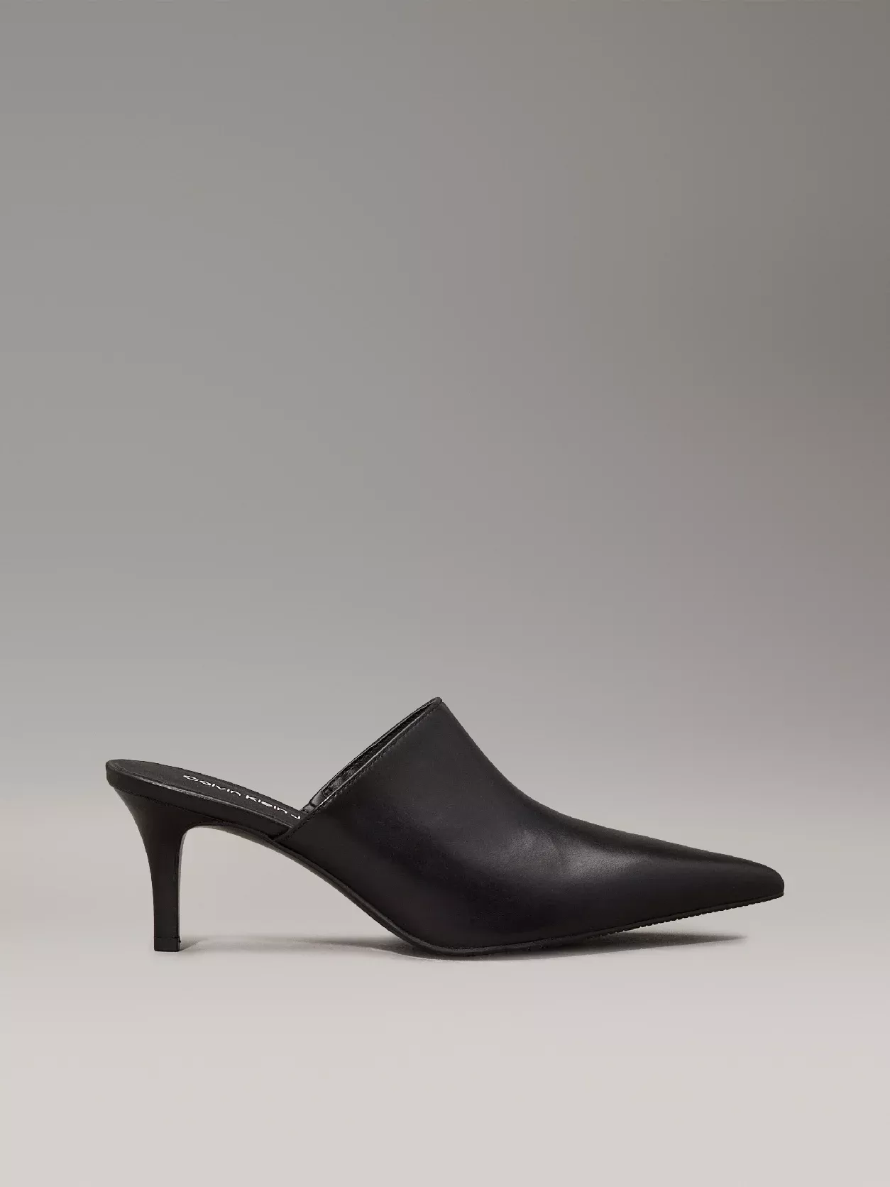Leather Stiletto Mules