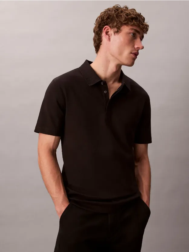 Black Premium Cotton Polo
