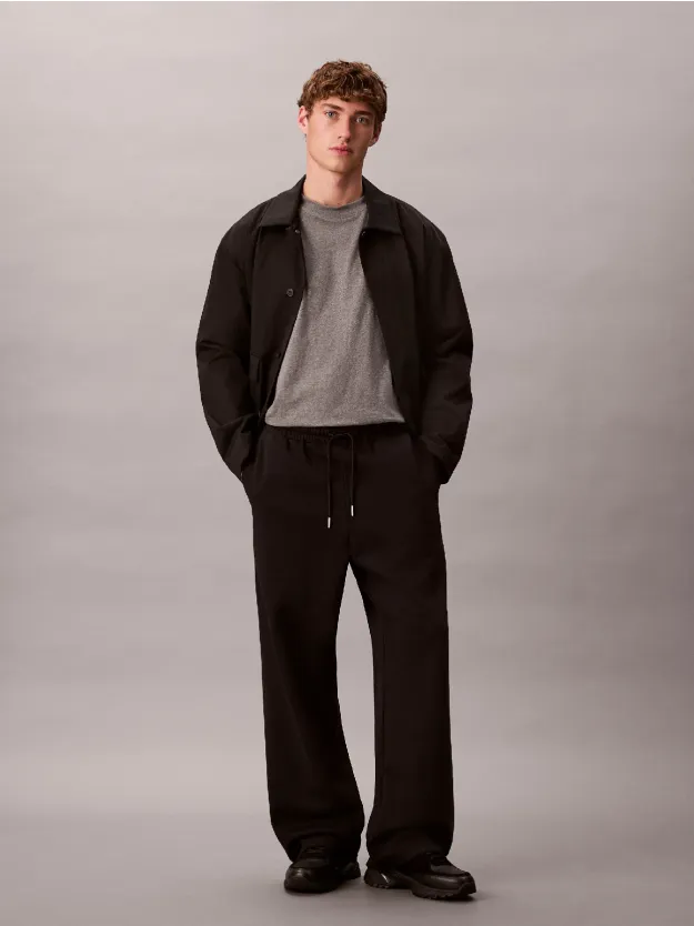 Black Premium Terry CK Emblem Jogger