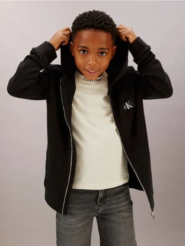 Ck Black Badge Zip Hoodie