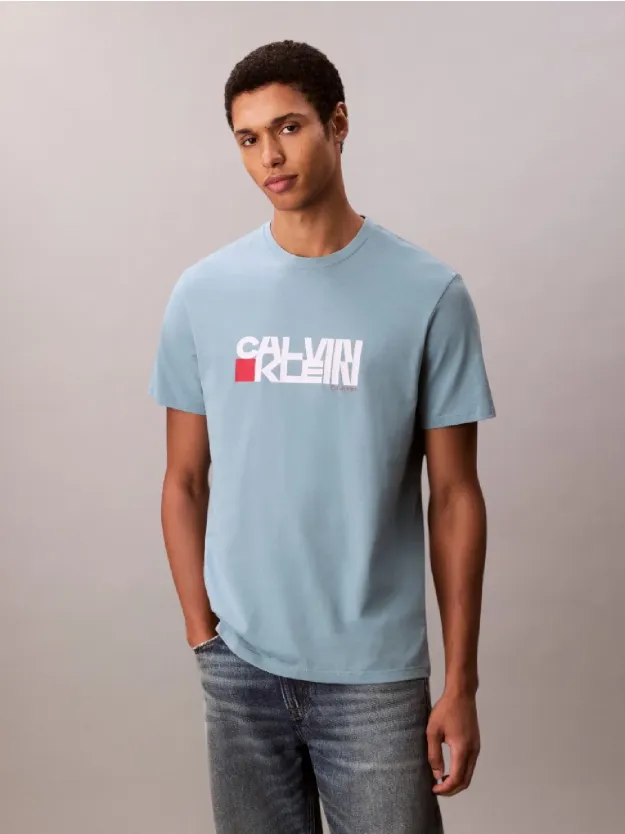 Smoke Blue Redbox Graphic T-Shirt