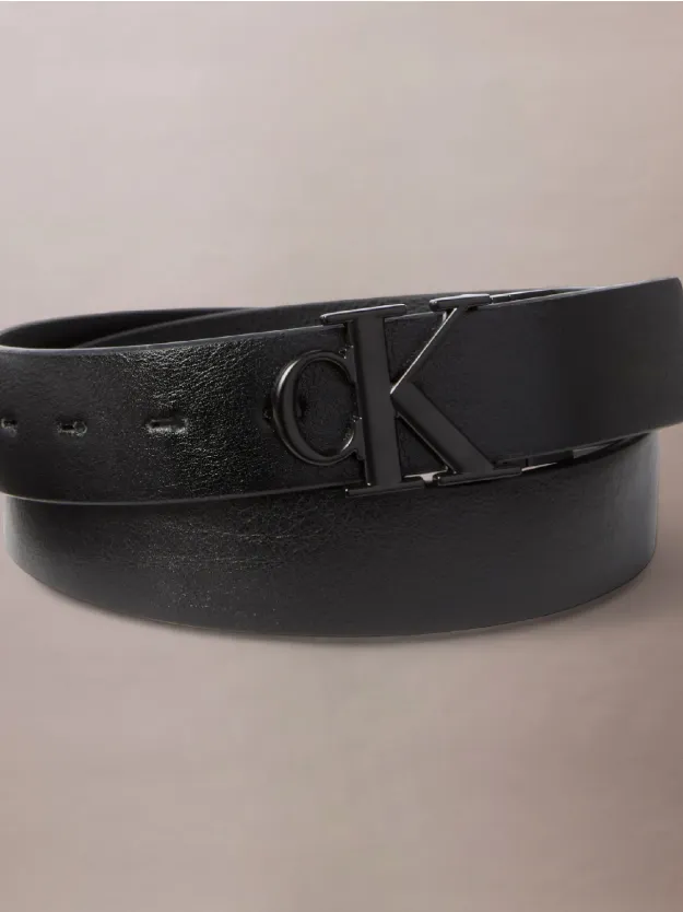 Black/Black/Matte Black Buckled Belt