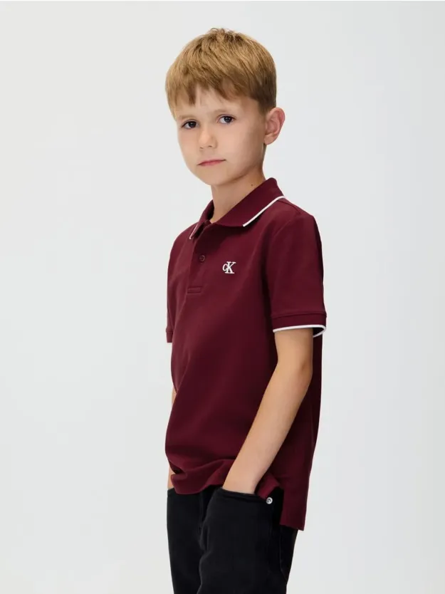 Raspberry Chocolate Tipping Polo Shirt