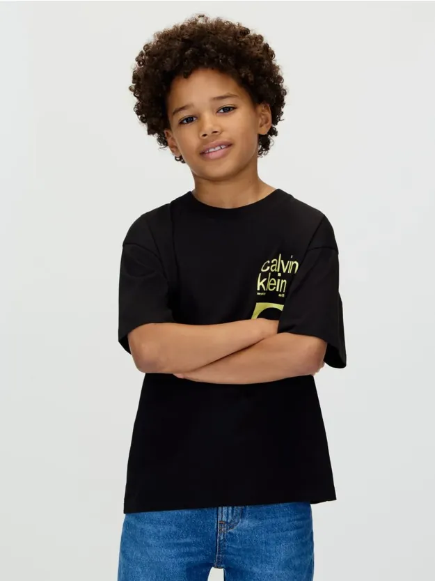 Ck Black Relaxed Backprint T-Shirt