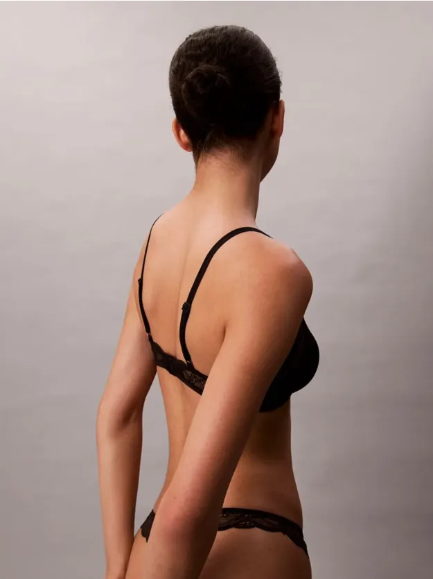 Black Triangle Bra - Sensual Stretch Lace