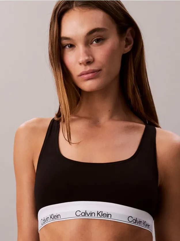 Black Unlined Bralette - Icon Cotton Modal