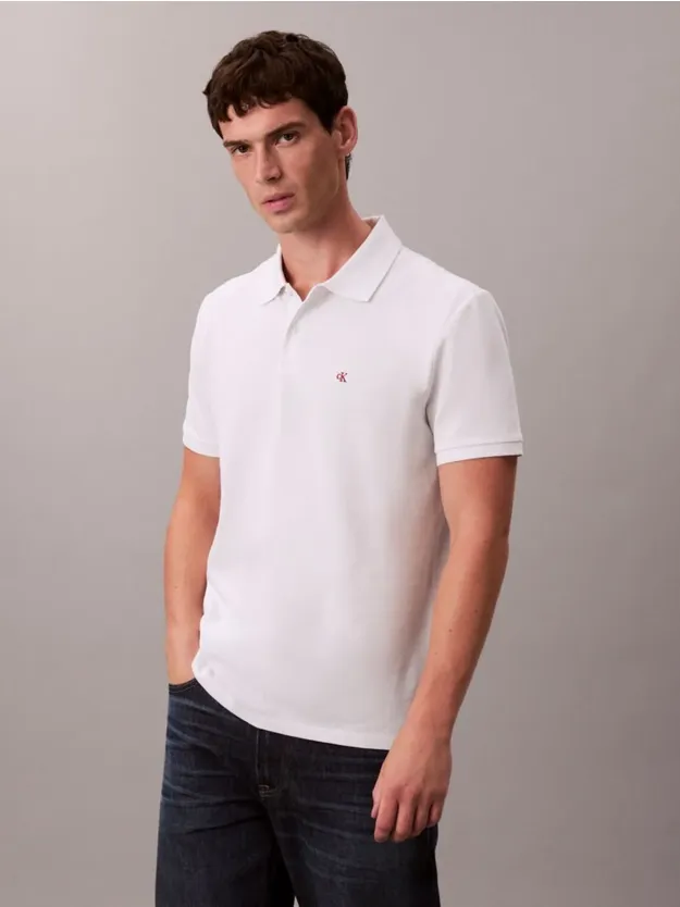 Blanc De Blanc Cotton Piqué Polo Shirt