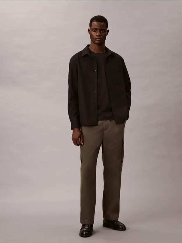 Beluga Straight Cotton Cargo Pants