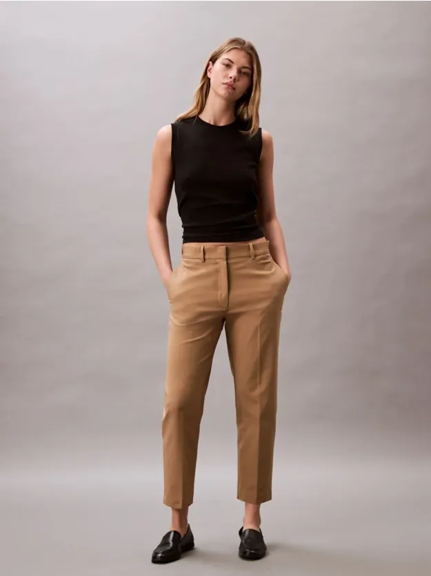 Tigers Eye Cotton Stretch Straight Fit Chino Pants
