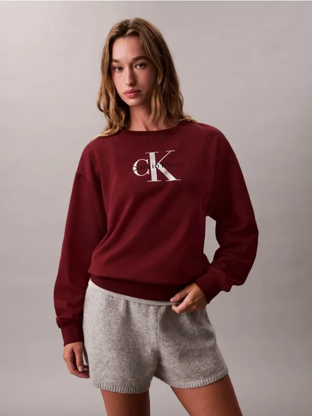 Renaissance Red Cropped Monogram Sweatshirt