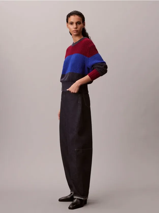 Inkwell Combo Chunky Stripe Relaxed Sweater