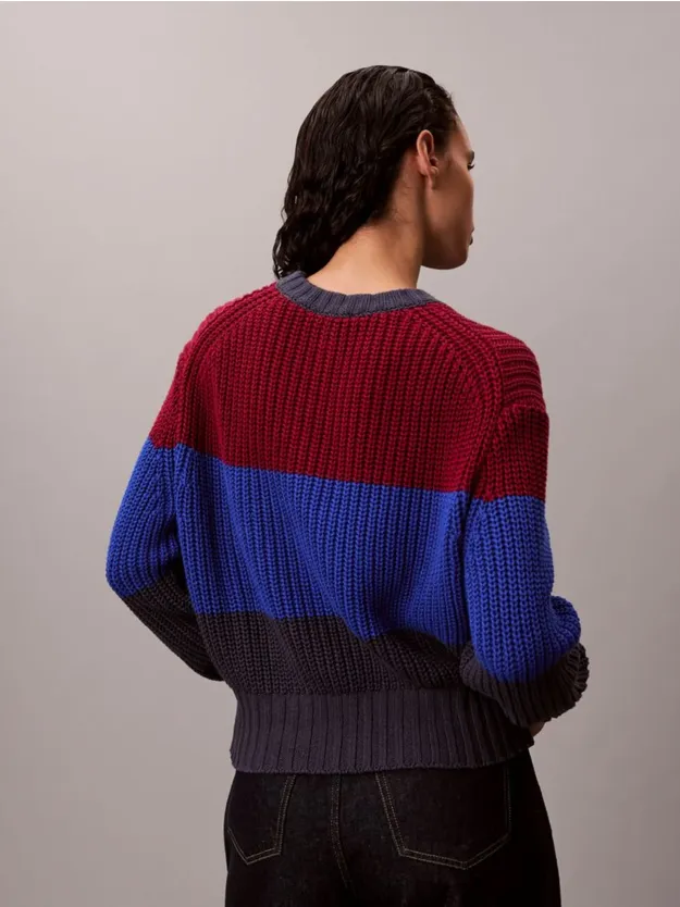 Inkwell Combo Chunky Stripe Relaxed Sweater