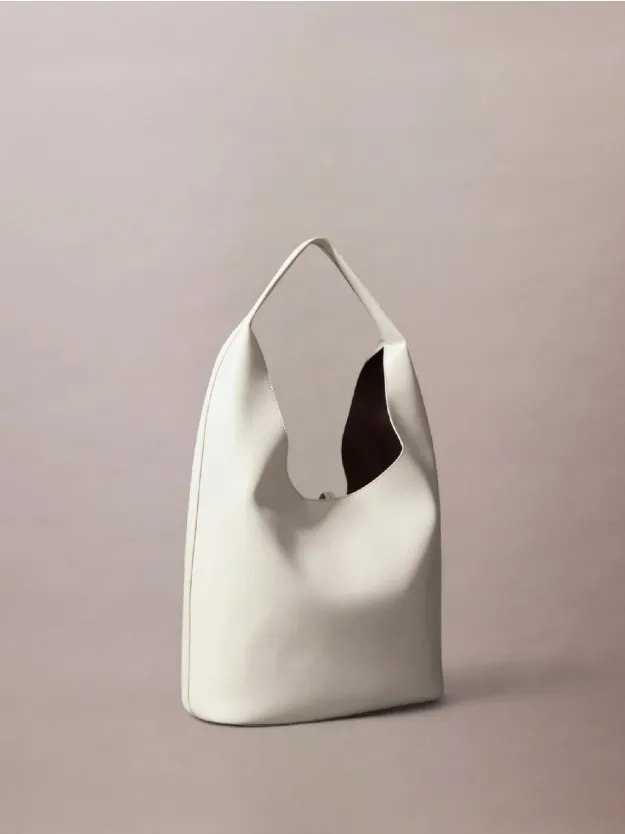 Chateau Satin Large Slouchy Shoulder Bag