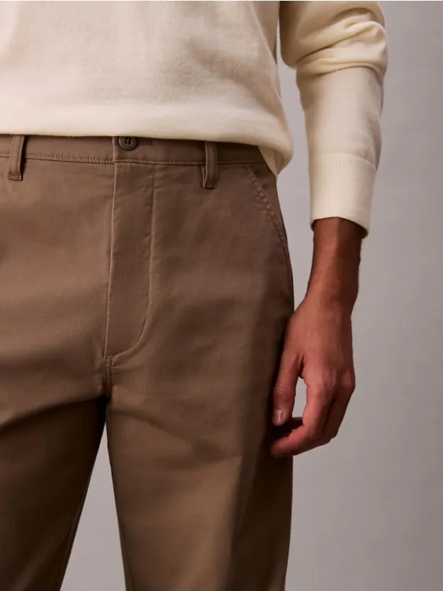 Taupe Tone 90'S Straight Trousers