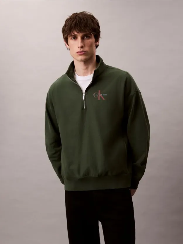 Sycamore Premium Terry Relaxed Quarter Zip Sweatshirt