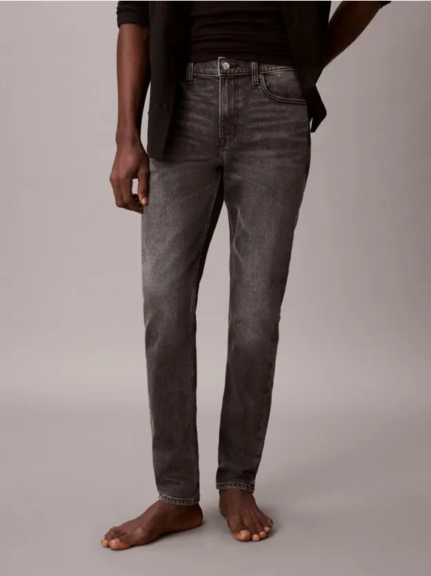 HEARST GREY بنطال جينز بقصة سليم مدببة