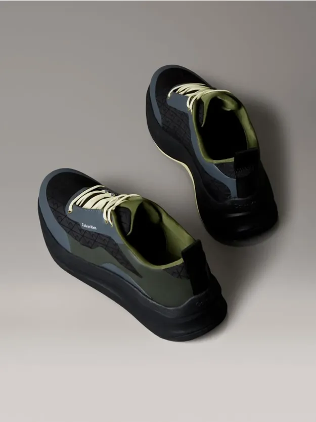 Black/Medieval Forest/Coal/Lime Breathable Mesh Ultralight Trainers