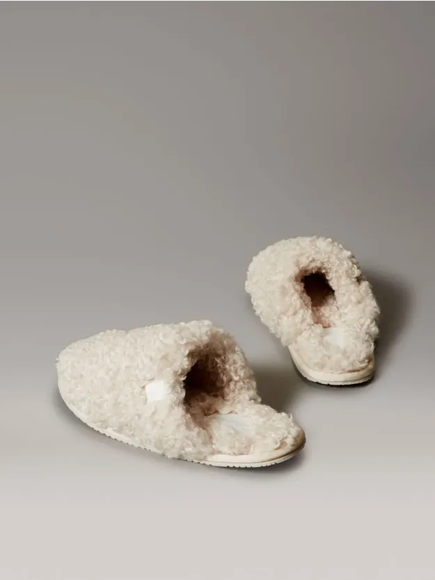 Marshmallow Faux Shearling Sherpa Slippers