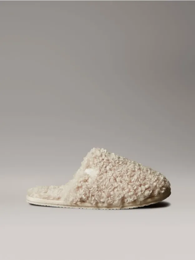 Marshmallow Faux Shearling Sherpa Slippers
