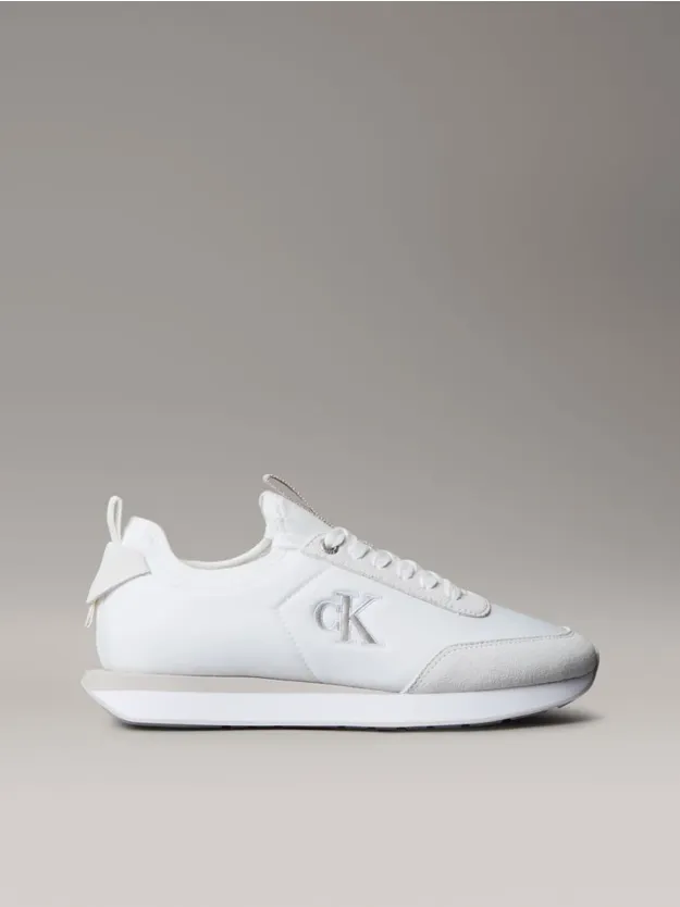 Bright White/Chateau Sock Collar Signature Runner Trainers
