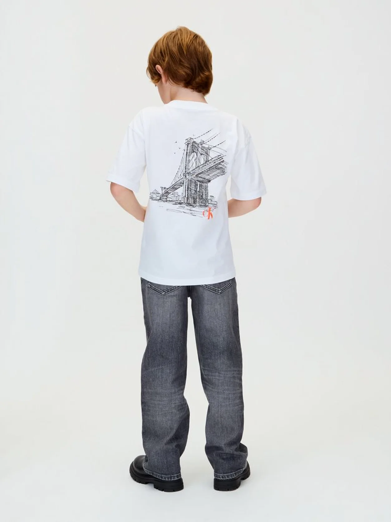 Bright White Relaxed Backprint T-Shirt